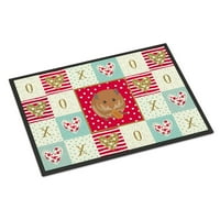 Carolines Treasures CK5444MAT Tepih za vrata s плюшевым medo i хомячком Love, mat kuće ili ulice, mat pozdrav, 27 L x