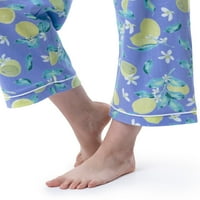 Ženski ošišani pidžama Set od pamučnog dresa kratkih rukava s kratkim rukavima 2 komada veličine od 2 inča-4 inča