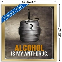 Plakat na zidu protiv alkohola i droga, 14.725 22.375