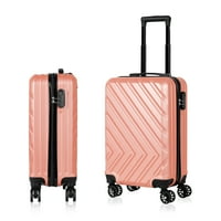 Nosite prtljagu, 20 tvrdog kofera ABS Spinner prtljage s zaključanom - strelica u Rosegoldu