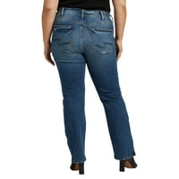 Silver Jeans Co. Plus veličina Avery High Rise Slim Bootcut Traperice Veličine struka 12-24