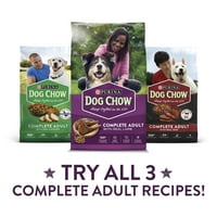 Purina Dog Chow Kompletna suha hrana za pse za odrasle pse Visoke proteine, janjetina, 4. LB vrećica