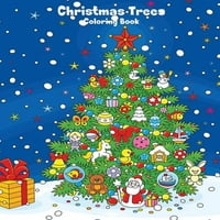 Božićna drvca knjiga za bojanje: cristmas drveće bojanje knjige za djecu