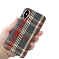 IPhone X iPhone XS Provjerena futrola za tkaninu u crvenoj boji za upotrebu s Apple iPhone 3-Pack