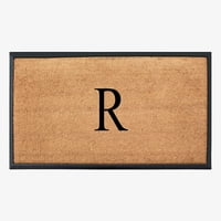 A1HC guma i jaka težina Velika vanjska izdržljiva monogramirana r doorMat 24 x48