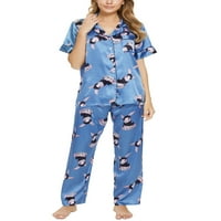 Jedinstveni prijedlozi ženski cvjetni pidžama Set na kopčanje noćna odjeća Kompleti za spavanje