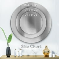 DesignArt 'sočne i kaktusne kućne biljke v' Farmhouse Circle Metal Wall Art - Disk od 23 godine