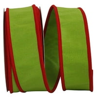 Papirna božićna vrpca od poliestera u vapneno zelenoj boji, 3602,5