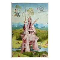 Stupell Industries Garden of Earthly Delights Detalji lijeve ploče Hieronymus Bosch Slikarstvo Slikanje Umjetničke umjetnosti Umjetnički