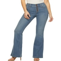 Sofia Jeans by Sofia Vergara ženske žene Melisa Super-Rise Flare traperice