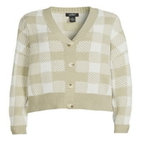 Samo Polly Juniors Buffalo Plaid Cardigan džemper