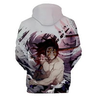 Pulover za djevojčice s anime junacima ubojica demona, svečani pulover od plišanog runa, Odjeća Plus veličine za odrasle i djecu