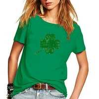 Ženska Casual majica sa zelenim printom u stilu živice s kratkim rukavima majica s kratkim rukavima Plus size topovi na prodaju