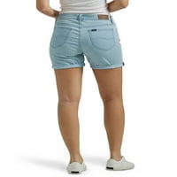 Ženske kratke hlače srednjeg rasta 5 s manšetama