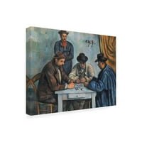 Zaštitni znak likovna umjetnost 'Card Players Table' platno umjetnost Paul Czann