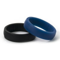 Hr crni i plavi silikonski prstenovi, 2-pack