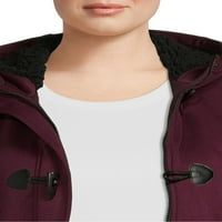 Ženska jakna od flisa s kapuljačom plus veličine