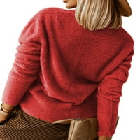 / Ženski džemper od flisa na kopčanje, kardigan, ženski zimski topli široki kaput, pulover, gornji dio