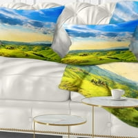 Dizajnerski šareni jastuk s printom seoske kuće u Toskani s krajolikom - 12.20
