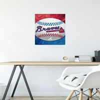 Atlanta Braves - plakat za zid logotipa, 14.725 22.375