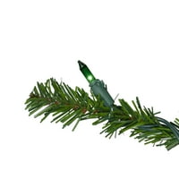 7-inčno alpsko umjetno božićno drvce s predosvijetljenjem-više svjetala