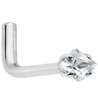 18 inča Ženski Titan Prozirni dijamant s naglaskom u obliku prstena za nos 1 4