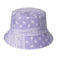 Elegantni modni Japanski Sklopivi Ribarski šešir za sunce s printom, elegantni šešir za plažu u plavoj boji