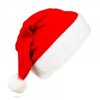 Ručno izrađeni Božićni šešir sa zlatnim baršunastim i plišanim obodom