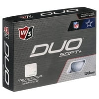 Wilson Staff Duo Soft + NFL Golf Balls White, Dallas Kauboji