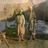 Dva Zatvorenika U Okovima U Srednjoazijskoj Regiji Ruskog Carstva. Oko 1910. Fotografija u boji Kraljevskog fotografa Povijest
