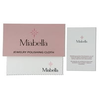 Miabella Women's 4-Carat T.G.W. Smaragdno izrezani i okrugli kubični cirkoniju Sterling Silver Halo Bridal Ring Set