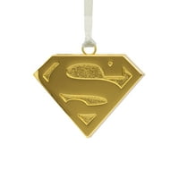 Prepoznatljiva značajka metalnog božićnog ukrasa Supermanovog štita