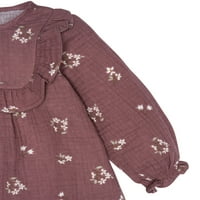 Moderni trenuci Gerber Baby Girl haljina i odjeća za odjeću za naslovnice pelena, 2-komad, veličine 0 3- mjeseci