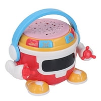 Glazbena igračka bubanj rotirajući dječji bubanj robot višenamjenska igračka za dom Plava crvena