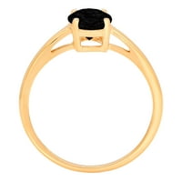 Vjenčani prsten za godišnjicu od 18k ovalnog reza od 1,0 karata, veličine 11