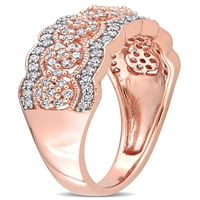 10-karatni dijamantni prsten od ružičastog zlata od finog zrna