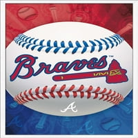 Atlanta Braves - Logo poster i plakat za nosač plakata
