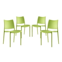 Set Hipsterskih stolica za blagovanje u zelenoj boji