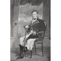 James Laurence 1781. - američki mornarički časnik tijekom Revolucionarnog rata s Alonzo chappela tiskanje plakata, 17