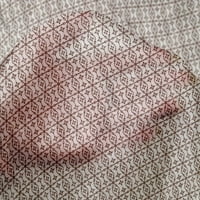 svilena prugasta smeđa Tkanina sa strelicama i umjetničkim cvjetnim otiscima za šivanje obrta od tkanine širine dvorišta