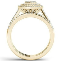 Pokloni za majke luksuzni elegantni modni srebrni nakit za medeni mjesec s cirkonom i dijamantom Elegantni vjenčani prsten poklon