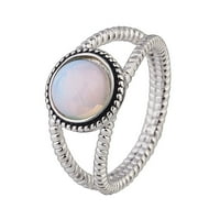 Ženski prstenovi retro šarm, ženski zaručnički prsten, zaručnički prsten u obliku sjajnog kamena u obliku jajeta, prsten s popustom