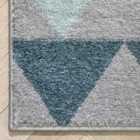 Dobro tkana mistična Nova moderne geometrijske sive boje 2'7 9'10 trčanje tepih