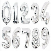 Baloni s brojevima od folije Sretan rođendan, Zlatni, srebrni, ružičasti i Zlatni dekor
