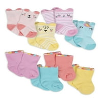 Pletene čarape za bebe i djevojčice otporne na ljuljanje, 8 pakiranja