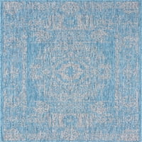 Jedinstveni tkalački stan istrošen vremenom, unutarnji i vanjski tradicionalni tepih svijetlo sive boje 8 ' 11 '4 pravokutni geometrijski