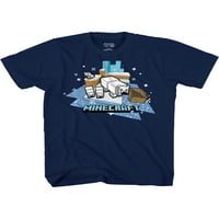 Minecraft Jungle Bears Boys Cratki rukav grafička majica, 2-pak, veličina XS-XXL