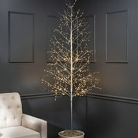Osvijetljeno božićno drvce u PVC omotanom PVC - U s toplim bijelim mikro LED osvjetljenjem