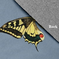 5 'krug jednostavno tratinčica rijetka lastavica leptira novitet chenille area prostirke, prašnjava dim plava