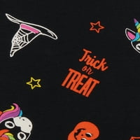 Halloween Girls Graphic Top i Tomang Totfit Set, 2-komad, veličine 4-18